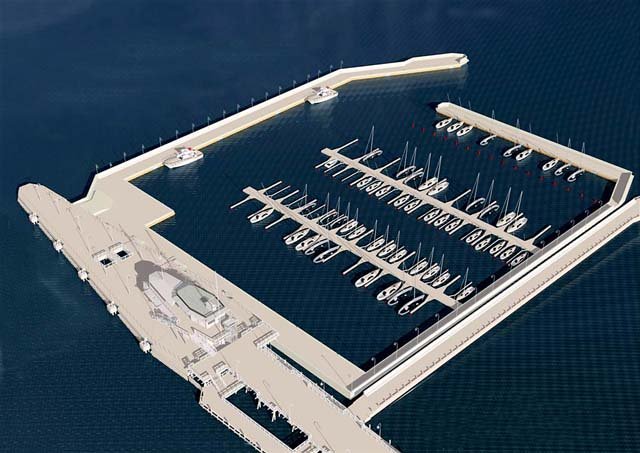 SOPOT WIZUALIZACJA MARINY PRZY MOLO